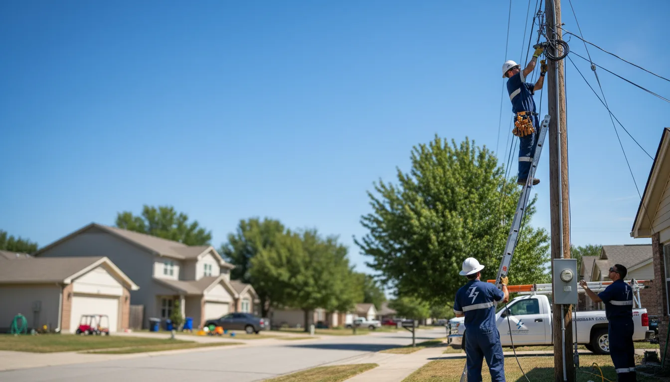 Residential electrician providing installation services in Pittsburg, TX